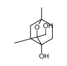 3-(hydroxymethyl)-1,3-dimethyl-2-oxabicyclo[2.2.2]octan-4-ol结构式