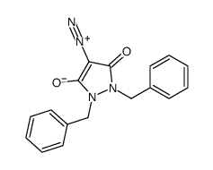 1,2-dibenzyl-4-diazonio-5-oxopyrazol-3-olate Structure