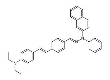 4-[2-[4-(diethylamino)phenyl]vinyl] 2-naphthylphenylhydrazone Structure