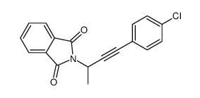 2-[4-(4-chlorophenyl)but-3-yn-2-yl]isoindole-1,3-dione结构式