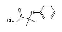 1-chloro-3-methyl-3-phenoxy-2-butanone Structure