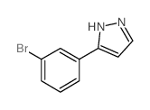 5-(3-Bromophenyl)-1H-pyrazole Structure