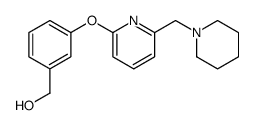[3-[6-(piperidin-1-ylmethyl)pyridin-2-yl]oxyphenyl]methanol Structure