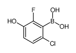 Boronic acid, B-(6-chloro-2-fluoro-3-hydroxyphenyl) Structure