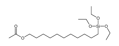 11-乙酰氧基十一烷基三乙氧基硅烷结构式