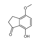 7-Hydroxy-4-methoxy-1-indanone structure