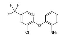 Benzenamine, 2-[[3-chloro-5-(trifluoromethyl)-2-pyridinyl]oxy] Structure