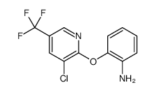 Benzenamine, 2-[[3-chloro-5-(trifluoromethyl)-2-pyridinyl]oxy]结构式