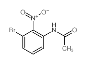 3-乙酰氨基-1-溴-2-硝基苯结构式