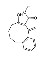 ethyl (Z)-5H-7-hydroxy-5-methylene-8,9,10,11-tetrahydrobenzo[9]annulene-6-carboxylate结构式