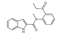 N-[2-(ethylsulfinyl)phenyl]-N-methyl-1H-indole-2-carboxamide结构式