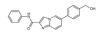 6-[4-(Hydroxymethyl)phenyl]-N-phenylimidazo[1,2-a]pyridine-2-carboxamide结构式