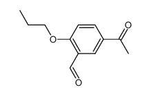 5-acetyl-2-propoxy-benzaldehyde Structure