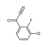 3-chloro-2-fluorobenzoyl cyanide Structure