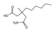 β-Methyl-β-hexyl-glutaramsaeure Structure