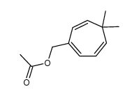 acetic acid-(5,5-dimethyl-cyclohepta-1,3,6-trienylmethyl ester) Structure