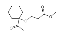 3-(1-acetyl-cyclohexyloxy)-propionic acid methyl ester结构式