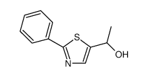 1-(2-phenylthiazol-5-yl)ethan-1-ol结构式