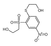 2-[2-(2-hydroxyethylsulfonyl)-4-nitrophenyl]sulfanylethanol Structure