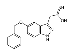 2-(5-phenylmethoxy-2H-indazol-3-yl)acetamide结构式
