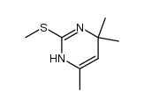 1,6-dihydro-4,6,6-trimethyl-2-methylthiopyrimidine结构式