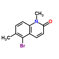 5-Bromo-1,6-dimethyl-2(1H)-quinolinone结构式