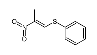 ((E)-2-Nitro-propenylsulfanyl)-benzene结构式