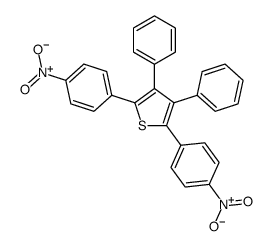 2,5-bis(4-nitrophenyl)-3,4-diphenylthiophene结构式