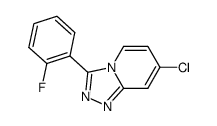 7-chloro-3-(2-fluorophenyl)-[1,2,4]triazolo[4,3-a]pyridine结构式
