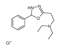 N,N-diethyl-2-(2-phenyl-2,3-dihydro-1,3,4-oxadiazol-5-yl)ethanamine,chloride Structure
