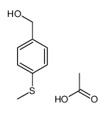 acetic acid,(4-methylsulfanylphenyl)methanol结构式