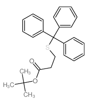 Propanoic acid, 3-[(triphenylmethyl)thio]-, 1,1-dimethylethyl ester Structure