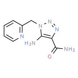 5-Amino-1-(2-pyridinylmethyl)-1H-1,2,3-triazole-4-carboxamide Structure