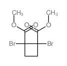 1,2-Cyclobutanedicarboxylicacid, 1,2-dibromo-, dimethyl ester, trans- (8CI,9CI) Structure