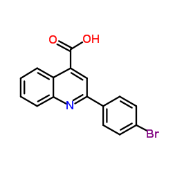 2-(4-溴-苯基)-喹啉-4-羧酸结构式