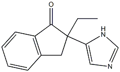 4-(2-乙基-2-茚酮)咪唑结构式