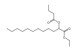 ethyl 2-(butyryloxy)dodecanoate结构式