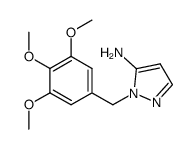 2-(3,4,5-trimethoxy-benzyl)-2H-pyrazol-3-ylamine Structure