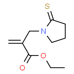 1-Pyrrolidinepropanoic acid,-alpha--methylene-2-thioxo-,ethyl ester Structure