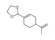 2-(4-prop-1-en-2-ylcyclohexen-1-yl)-1,3-dioxolane结构式