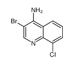 4-Amino-3-bromo-8-chloroquinoline结构式