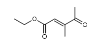 (E)-Ethyl 3-methyl-4-oxo-2-pentenoate Structure