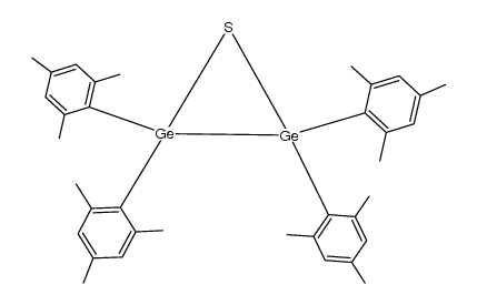 2,2,3,3-tetramesitylthiadigermirane Structure