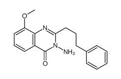 4(3H)-Quinazolinone,3-amino-8-methoxy-2-(3-phenylpropyl)- structure