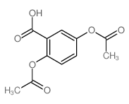Benzoic acid,2,5-bis(acetyloxy)-结构式