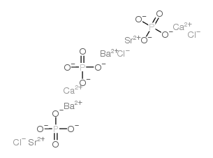 掺杂铕的钡钙锶氯化物磷酸盐结构式