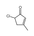 5-chloro-3-methyl-2-cyclopenten-1-one Structure
