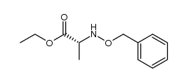 (R)-ethyl 2-((benzyloxy)amino)propanoate结构式
