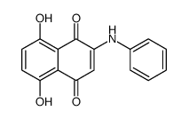2-anilino-5,8-dihydroxynaphthalene-1,4-dione Structure