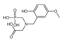 2-[(2-hydroxy-5-methoxyphenyl)methyl-(phosphonomethyl)amino]acetic acid Structure